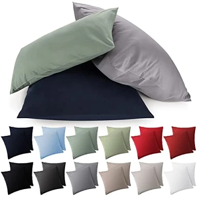Afbeelding van Blumtal Kussensloop Microvezel Kussenhoes 60 x cm Aurora Red Set van 2