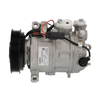 Afbeelding van BOSCH 1 986 AD1 381 AC Compressor 12V PS R1 R1234yf, R134a Met montagehandleiding, Zonder afdichtring MERCEDES BENZ: B Class, CLA Estate