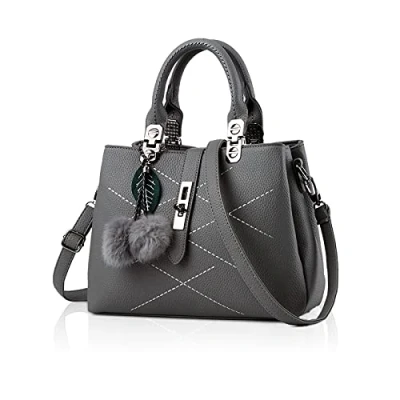 Afbeelding van NICOLE &amp; DORIS dames handtas schoudertas tassen mode retro PU lederen handtas, Rose paars
