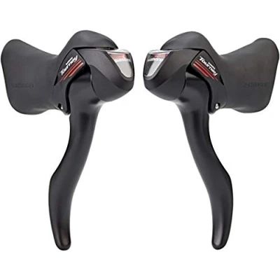 Afbeelding van SHIMANO Tourney Road STI set voor dubbele 2 x 7, 14 versnellingen, paar wielen