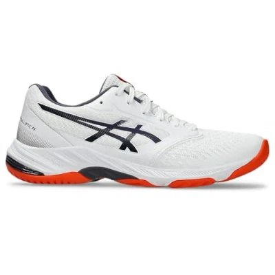 Afbeelding van Asics Netburner Ballistic 3 Volleybalschoenen, Heren, Maat: 47, White/indigo fog Textiel/ synthetisch