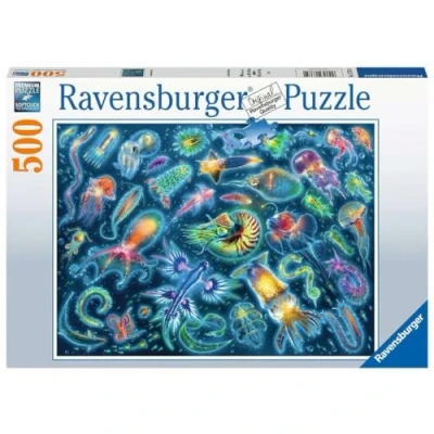 Afbeelding van Ravensburger puzzel Kleurrijke kwallen Legpuzzel 500 stukjes