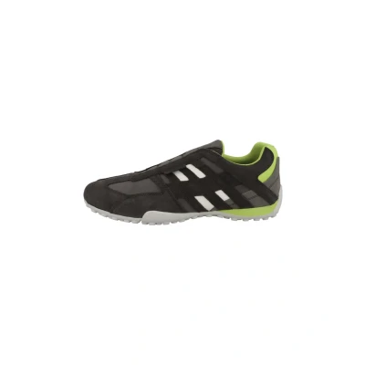 Afbeelding van Geox Snake Instappers, Heren, Maat: 40, Graphite lime green ubekces Leer en imitatieleer