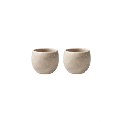 Afbeelding van Eierbecher Perlemor Home Sand 50 ml Set van 2