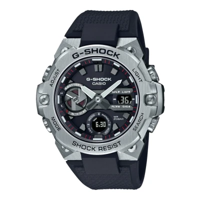 Afbeelding van G Shock heren STEEL horloge GST B400 in de kleur Zilver