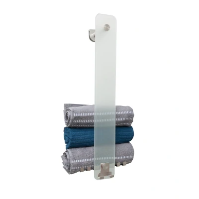 Afbeelding van Best Design Ore handdoekbeugel 9x59x13cm glas rvs mat Tijdloze uitstraling