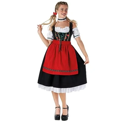 Afbeelding van Morph Beiers kostuum voor dames, Oktoberfest dirndl maat