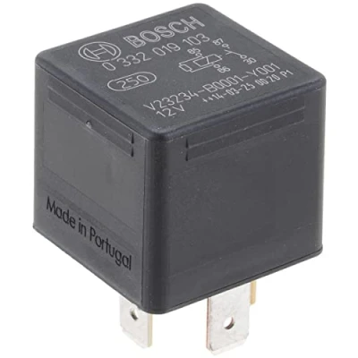 Image de Bosch Automotive 0332019103 Mini Relais 12V 30A, 4 Terminaux, Ip5K4, Résistance aux Températures Allant de 40 C À 100