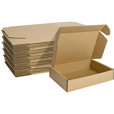 Afbeelding van HORLIMER Kleine verzenddozen, 229 x 153 51 mm, 25 stuks, opvouwbaar, voor verzending, post, kaarsen of cadeau, bruin
