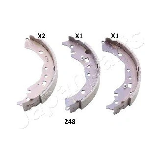 Afbeelding van JAPANPARTS GF 248AF Remschoenen Achteras 230mm 37mm