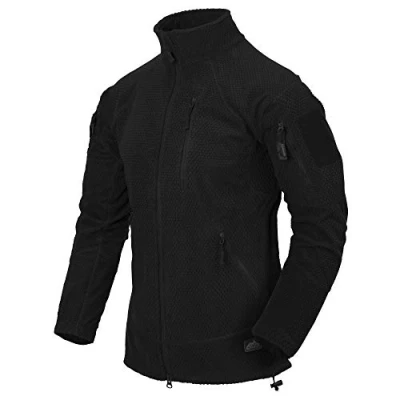 Afbeelding van Helikon Tex Alpha Tactical,Fleecejas, grid fleece, Jack Tex, zwart Heren (1 stuk), zwart.