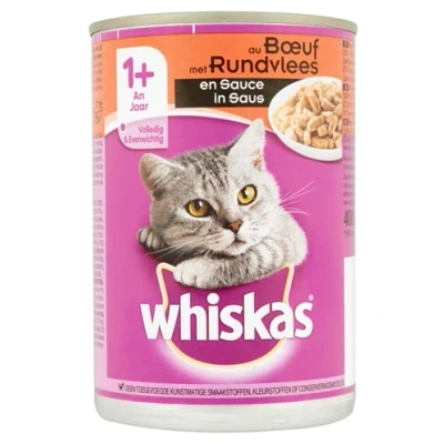 Afbeelding van Whiskas Blik Adult Rund In Saus 400 GR (12 stuks)
