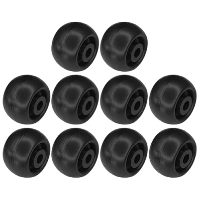 Afbeelding van cyclingcolors 10 stuks kunststof wielen 40 mm zwart voor meubels, bed, schuifdeur, deur, lade, kast