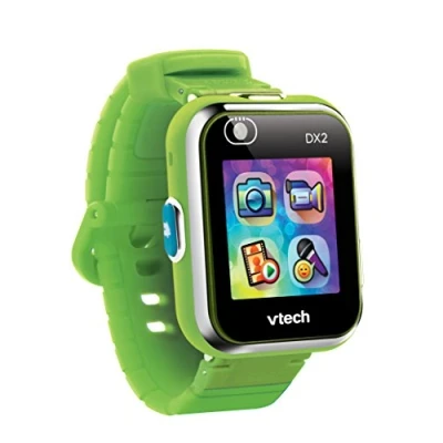 Afbeelding van VTech KidiZoom SmartWatch DX2 groen, digitaal kinderhorloge, foto, selfie, video, verticaal touchscreen, high tech speelgoed, cadeau voor kinderen en jongeren van 5 jaar tot 13 inhoud in het