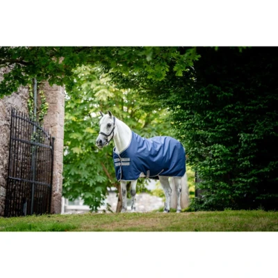 Afbeelding van Horseware Weidedeken Amigo Ripstop 900 Original 100g Marineblauw/Grijs
