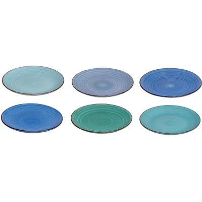 Afbeelding van Studio Tavola Ontbijtborden Ocean Blue ø 19 cm 6 stuks