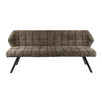 Afbeelding van Keelan eetkamerbank raster taupe