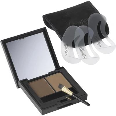 Afbeelding van Christian Faye Wenkbrauwpoeder Duo Kit medium brown 3gr Haibu by Kapperskorting.com