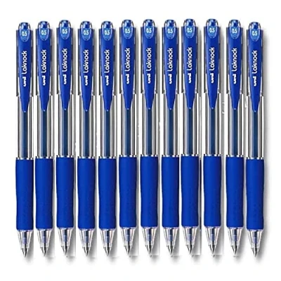Afbeelding van Liquid ink ballpoint pen Uni Ball Rollerball Laknock SN 100 Zwart 12 Stuks