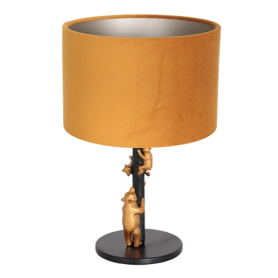 Afbeelding van Anne Lighting Animaux tafellamp geel metaal 40 cm hoog