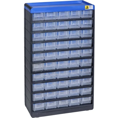 Afbeelding van Allit 464660 Opbergkast voor kleine onderdelen VarioPlus Pro 53/100 (b x h d) 300 525 135 mm Zwart, Blauw 1 stuk(s)