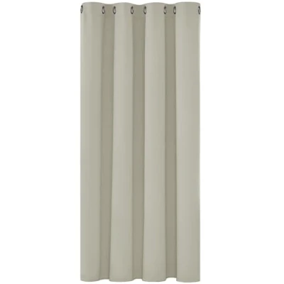 Afbeelding van verduisteringsgordijnen met Ringen, Thermische Gordijnpanelen Blackout Stof, voor Slaapkamer, 132x138 cm (B x H), Crème, 1 stuk