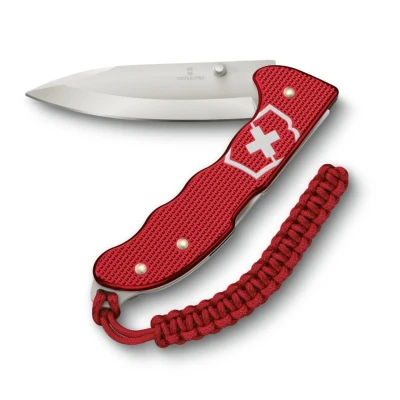 Afbeelding van Victorinox Hunter Evoke Alox Zwitsers zakmes, klapmes voor buiten, 5 functies, met 10 cm lemmet en paracord hanger, rood