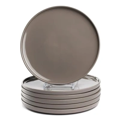 Afbeelding van Leonardo Roma bord 27cm taupe set/6