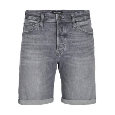 Afbeelding van Jack &amp; Jones Jjirick Jjioriginal Jeansshort, Heren, Maat: XXL, Grey denim