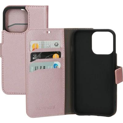 Afbeelding van Mobiparts Saffiano Wallet Case Apple iPhone 13 Pro Pink