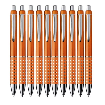 Afbeelding van noTrash2003 Set van 10 balpennen met glinsterende gripzone, keuze uit verschillende kleuren
