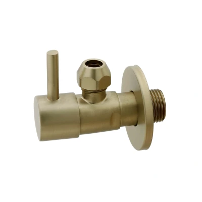 Afbeelding van Xellanz Minimal hoekstopkraan 1/2&quot; x 3/8&quot; of knel 10 mm geborsteld messing