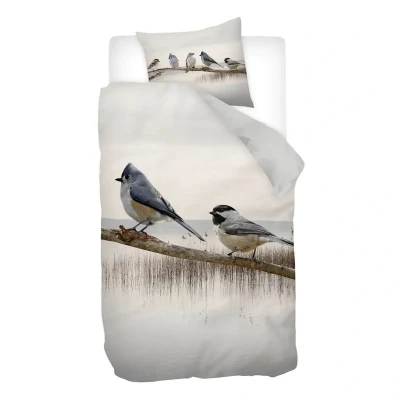 Afbeelding van Snoozing Lake Dekbedovertrek Eenpersoons 140x200/220 cm + 1 kussensloop 60x70 Wit