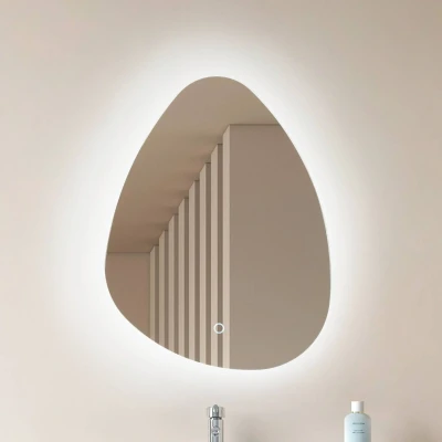 Afbeelding van Lucande LED spiegel Celestiel, druppelvormig, CCT, 60 cm