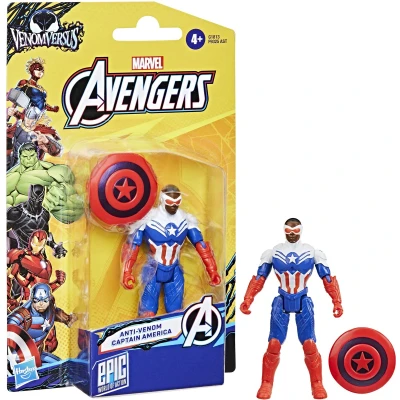 Afbeelding van Marvel Avengers VenomVersus Epic World of Action Anti Venom Captain America Actiefiguur
