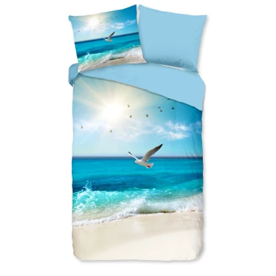 Afbeelding van Good Morning Dekbedovertrek &quot;strandthema&quot; Multi (140x200/220 cm) Katoen