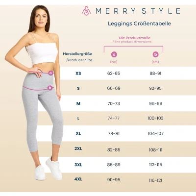 Afbeelding van Merry Style MS MS10 224 LE Dames Leggings met Kant Sport Vrijetijdsbroek 7/8 Lengte Viscose Roze M