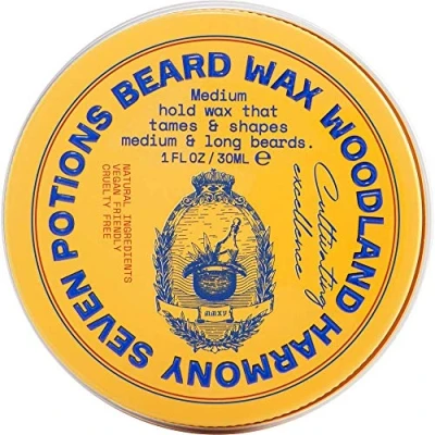 Afbeelding van Seven Potions Baardwax voor Mannen — Medium Hold Styling Wax om je Baard in Model te Brengen en Voeden Natuurlijk, Vegan, Diervriendelijk Woodland Harmony (30 ml)