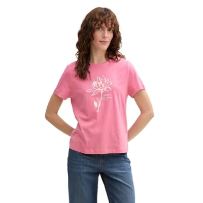 Image de TOM TAILOR T shirt pour femme, 15116 Bright Rose, XL