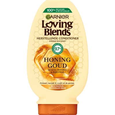 Afbeelding van 3x Garnier Loving Blends Honing Goud Conditioner 250 ml