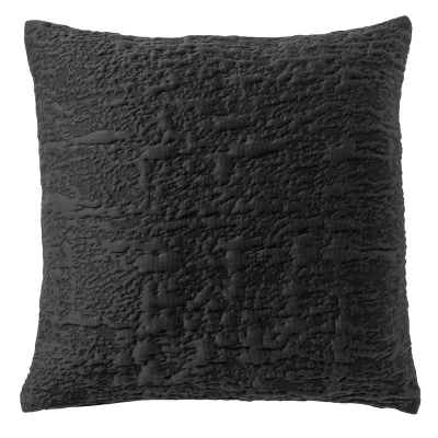 Afbeelding van Dutch Decor LYLA Kussenhoes 45x45 cm 3D effen print Raven zwart