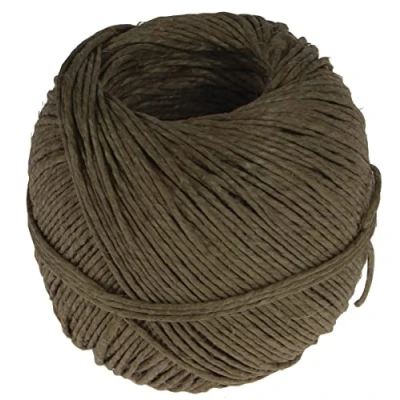 Afbeelding van vlaskoord touw uit 2 draden, bol van 100 g, +/ 90 m