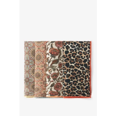 Afbeelding van Sissy Boy Multicolor Set van 4 servetten met print (Onesize, Katoen)