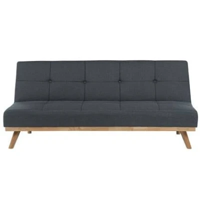 Afbeelding van FROYA Slaapbank 3 zits Donkergrijs Polyester