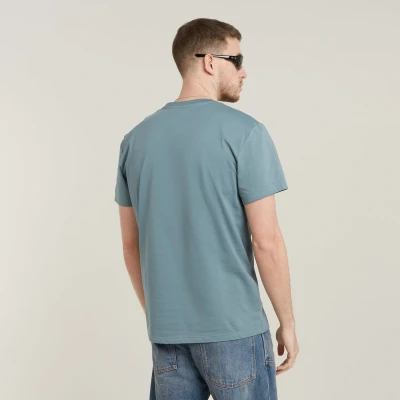 Afbeelding van G STAR BASE Tshirt basic, Heren, Maat: Small, Bolt grey