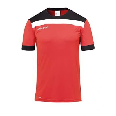 Afbeelding van Uhlsport Offense 23 Shirt Korte Mouw Kinderen Rood / Zwart Wit Maat: 164