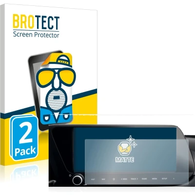 Afbeelding van BROTECT Screenprotector voor Hyundai i20 2022 Infotainment System 10&quot; Folie Beschermfolie matte (2 Stuks)