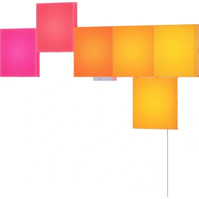 Afbeelding van Nanoleaf Blocks Big Squares Smarter Kit 6 RGBW Google, Apple, Alexa Compatibel