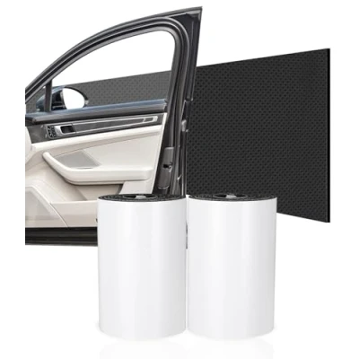 Afbeelding van Set van 2 zelfklevende garagewandbeschermers, m x 20 cm, voor autodeur, garagedeur, wandbescherming, wandbekleding, zwart