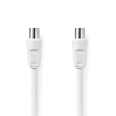 Afbeelding van Nedis Csgl40000Wt15 Coaxkabel Iec (Coax) Male Female Vernikkeld 90 Db 75 Ohm Dubbel Afges